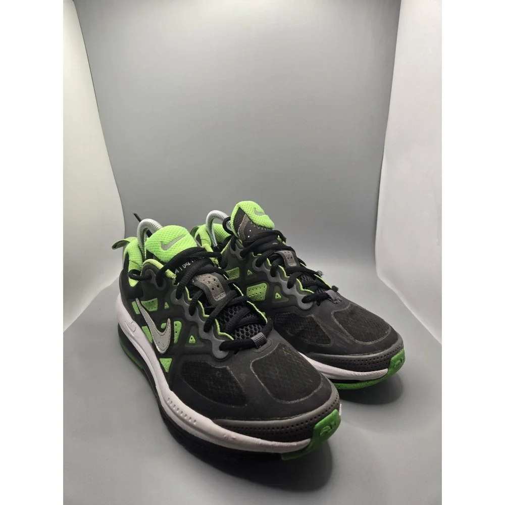 Nike Air Max Genome Size 6Y Shoes Black/Chrome/Grey CZ4652-006‎